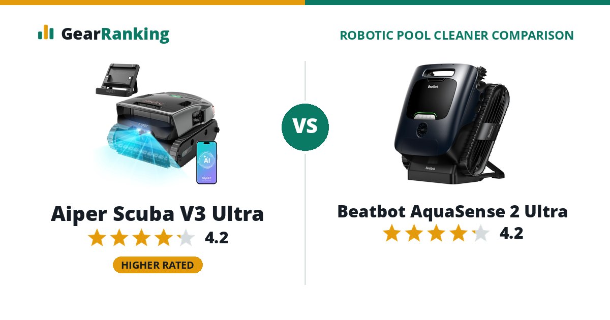 Aiper Scuba V3 Ultra vs Beatbot AquaSense 2 Ultra