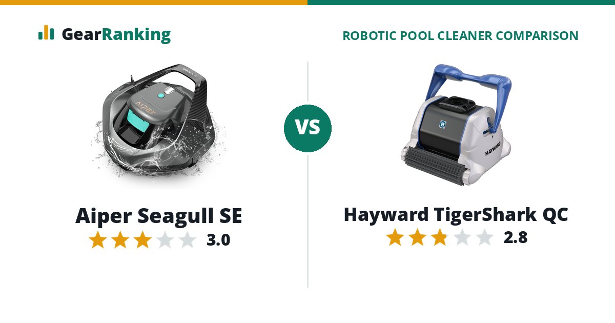 Aiper Seagull SE vs Hayward TigerShark QC