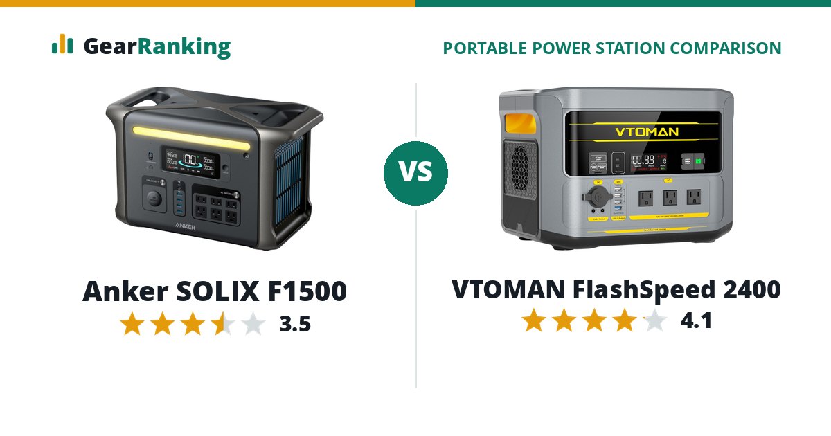 Anker SOLIX F1500 vs VTOMAN FlashSpeed 2400