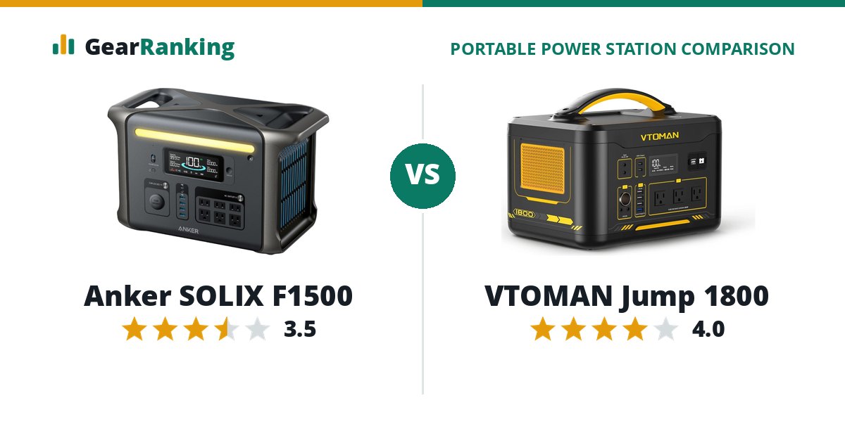 Anker SOLIX F1500 vs VTOMAN Jump 1800
