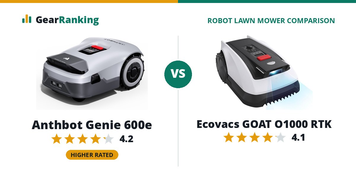 Anthbot Genie 600e vs Ecovacs GOAT O1000 RTK