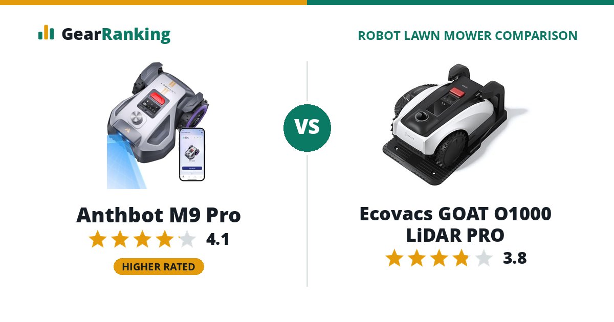 Anthbot M9 Pro vs Ecovacs GOAT O1000 LiDAR PRO