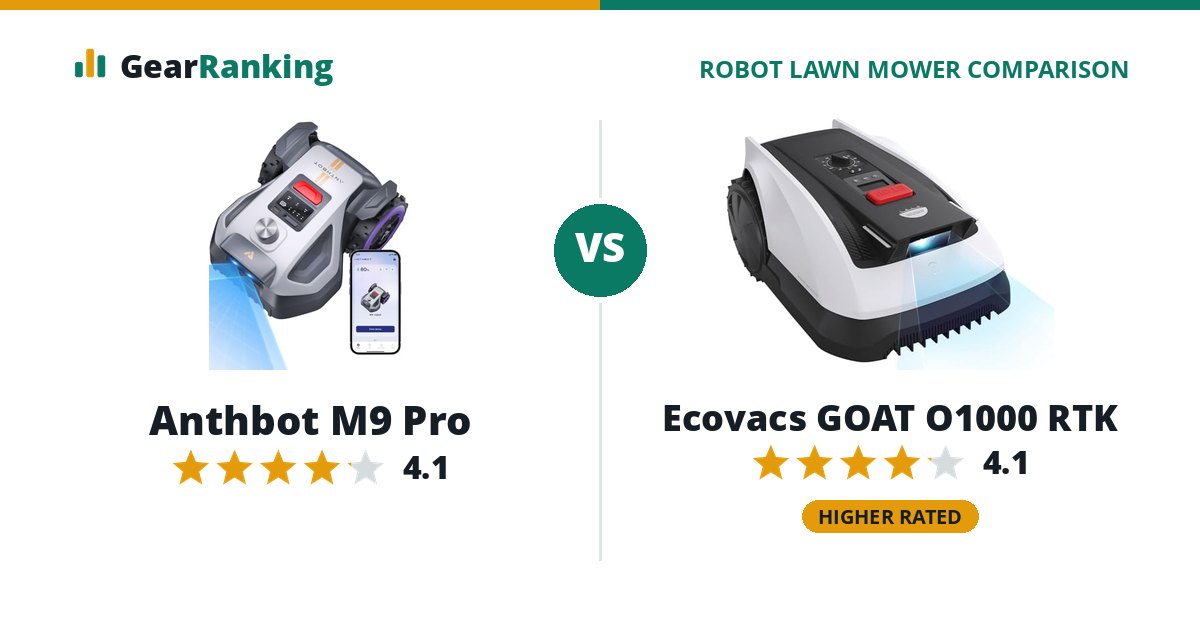 Anthbot M9 Pro vs Ecovacs GOAT O1000 RTK