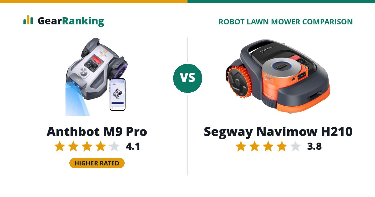 Anthbot M9 Pro vs Segway Navimow H210