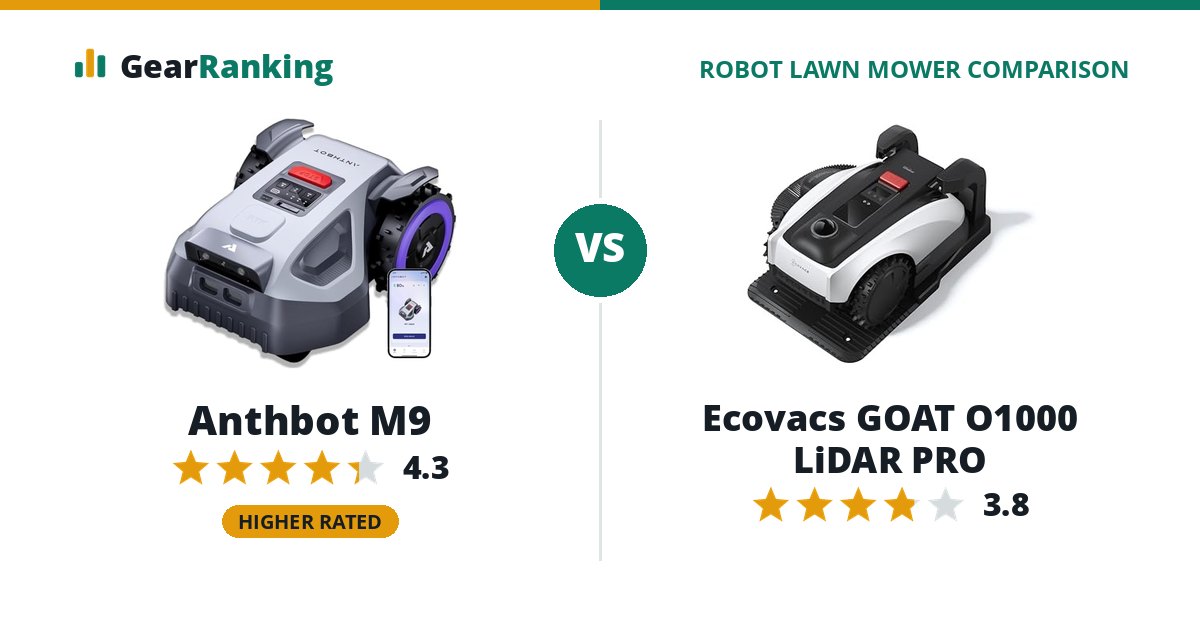 Anthbot M9 vs Ecovacs GOAT O1000 LiDAR PRO