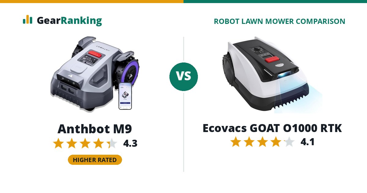 Anthbot M9 vs Ecovacs GOAT O1000 RTK