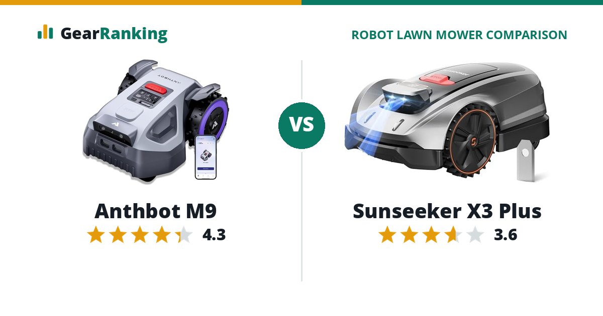 Anthbot M9 vs Sunseeker X3 Plus
