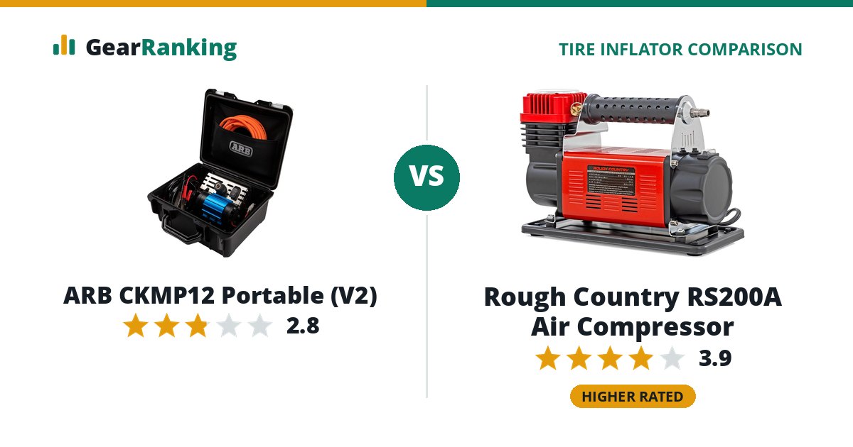 ARB CKMP12 Portable (V2) vs Rough Country RS200A Air Compressor