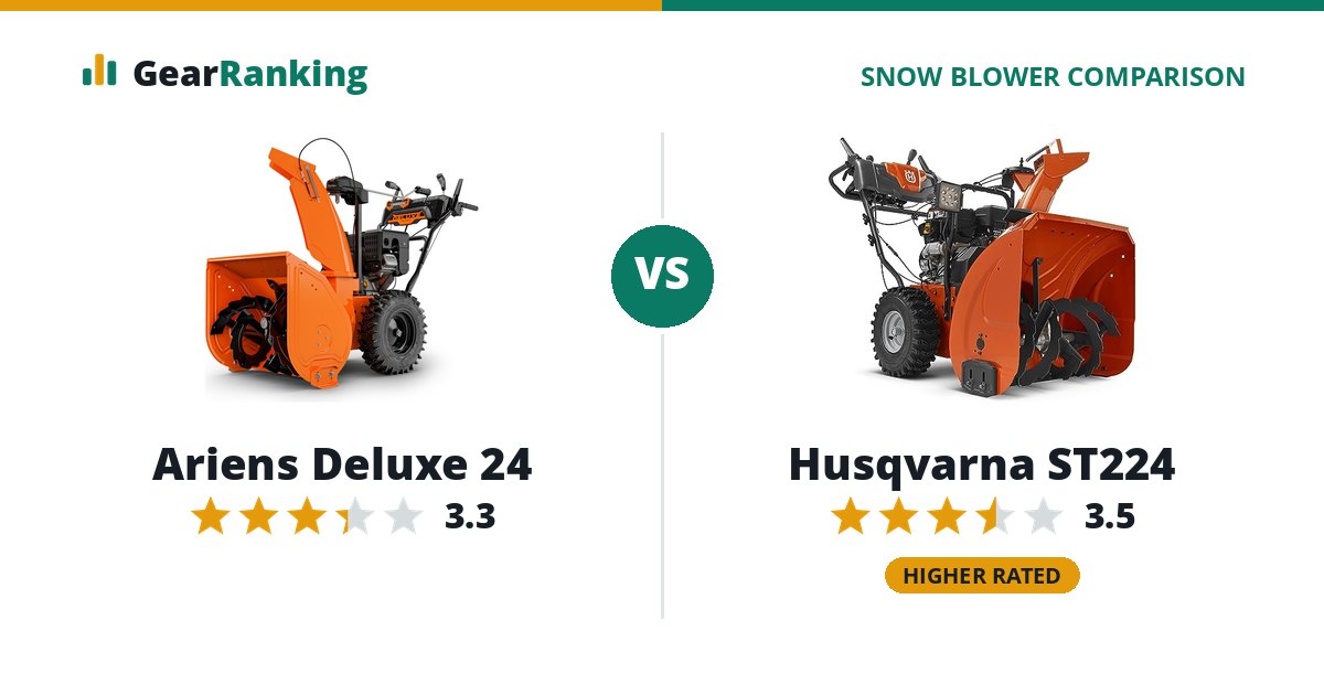 Ariens Deluxe 24 vs Husqvarna ST224