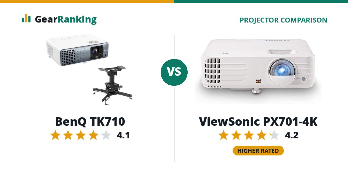 BenQ TK710 vs ViewSonic PX701-4K