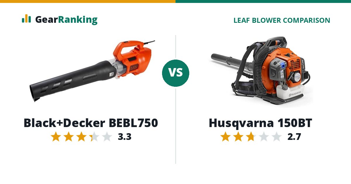 Black+Decker BEBL750 vs Husqvarna 150BT