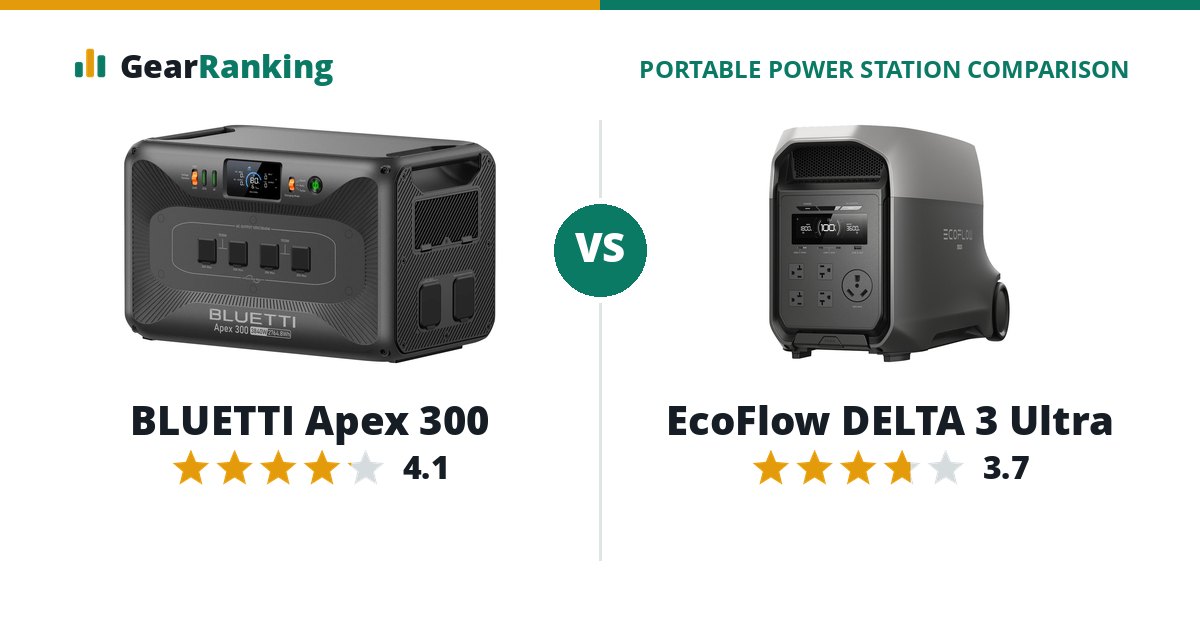 BLUETTI Apex 300 vs EcoFlow DELTA 3 Ultra