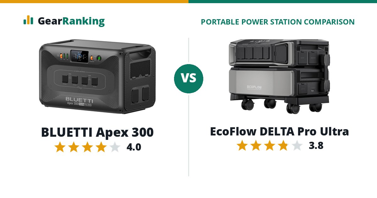 BLUETTI Apex 300 vs EcoFlow DELTA Pro Ultra