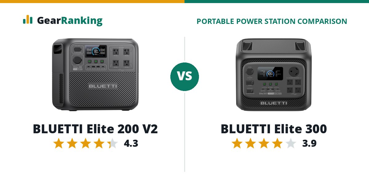 BLUETTI Elite 200 V2 vs BLUETTI Elite 300