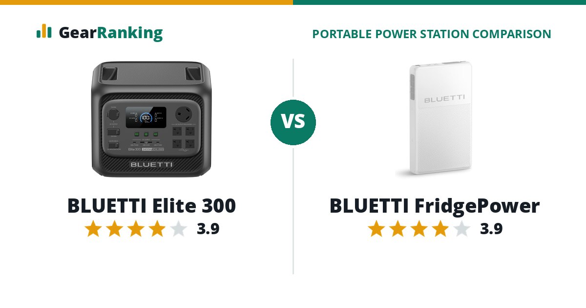 BLUETTI Elite 300 vs BLUETTI FridgePower
