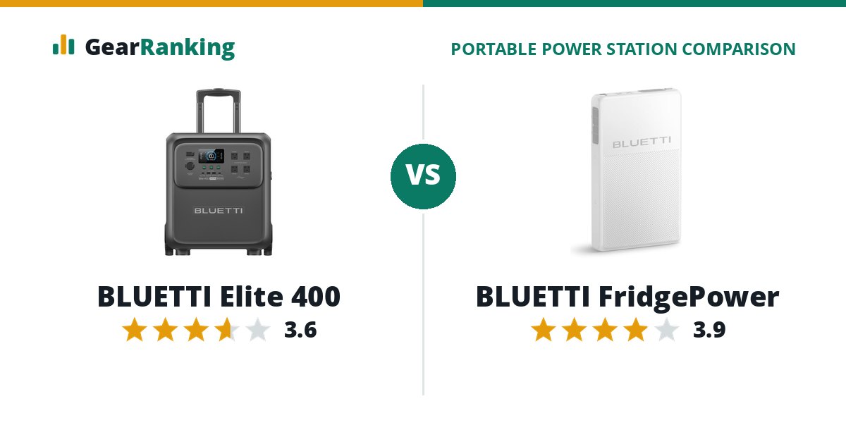 BLUETTI Elite 400 vs BLUETTI FridgePower