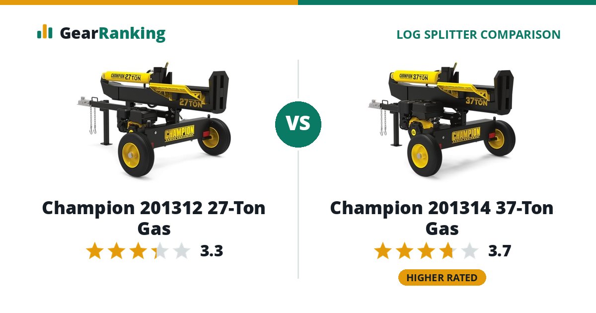 Champion 201312 27-Ton Gas vs Champion 201314 37-Ton Gas