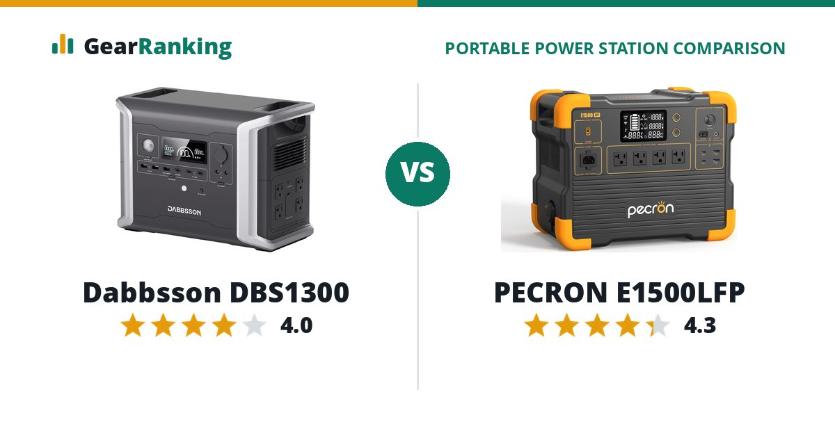 Dabbsson DBS1300 vs PECRON E1500LFP
