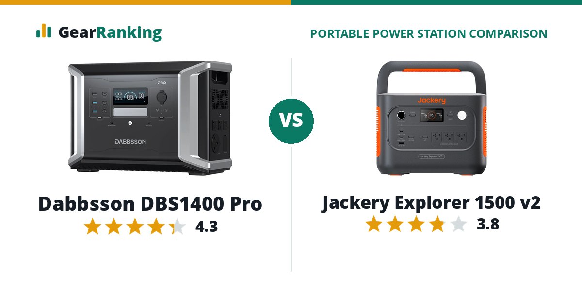 Dabbsson DBS1400 Pro vs Jackery Explorer 1500 v2