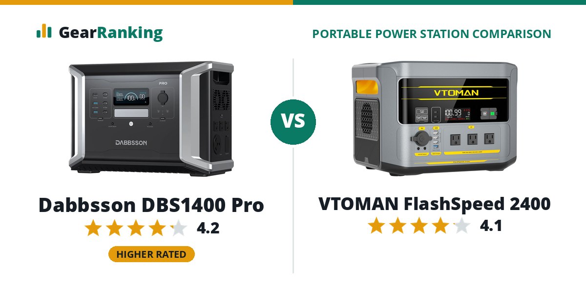 Dabbsson DBS1400 Pro vs VTOMAN FlashSpeed 2400