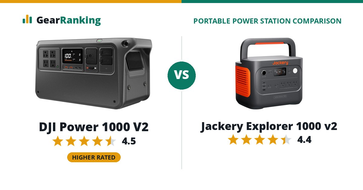 DJI Power 1000 V2 vs Jackery Explorer 1000 v2