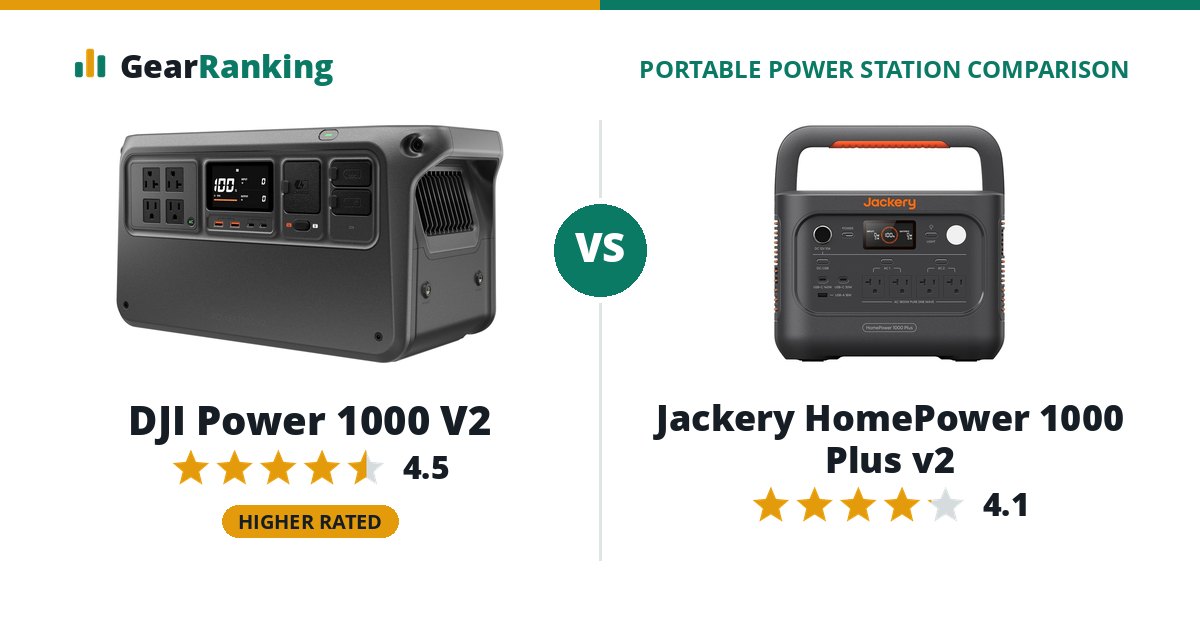 DJI Power 1000 V2 vs Jackery HomePower 1000 Plus v2