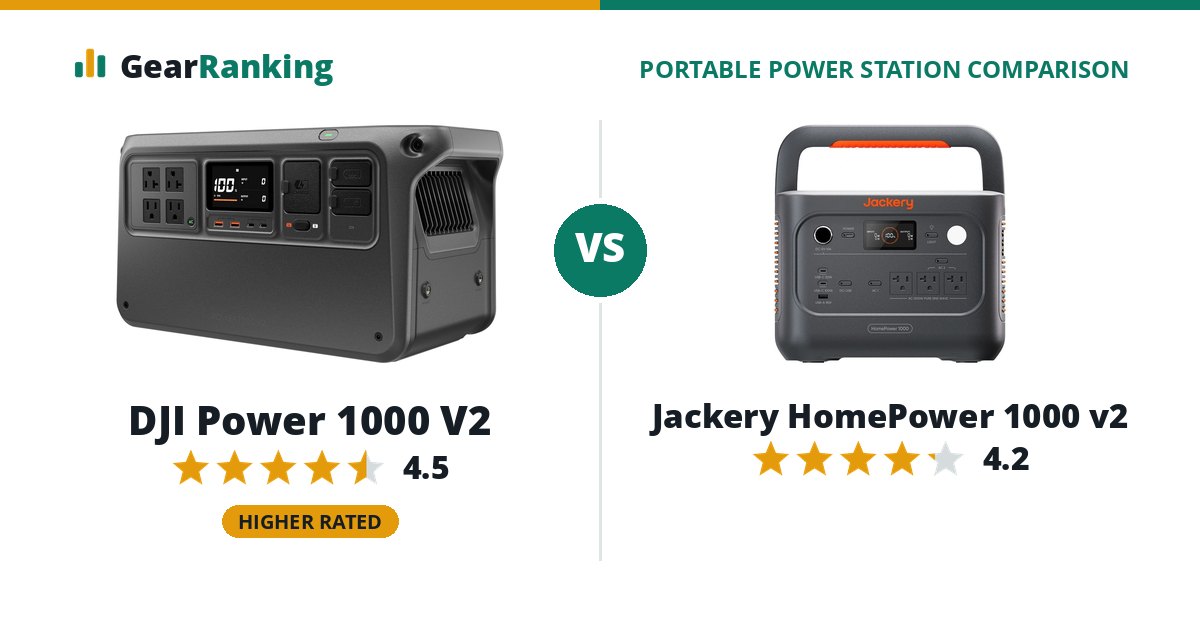 DJI Power 1000 V2 vs Jackery HomePower 1000 v2