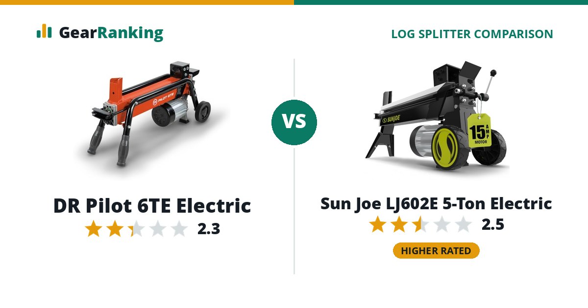 DR Pilot 6TE Electric vs Sun Joe LJ602E 5-Ton Electric