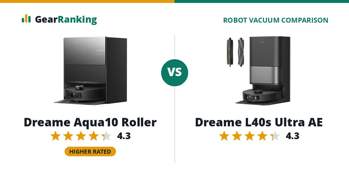 Dreame Aqua10 Roller vs Dreame L40s Ultra AE