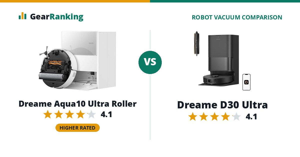 Dreame Aqua10 Ultra Roller vs Dreame D30 Ultra