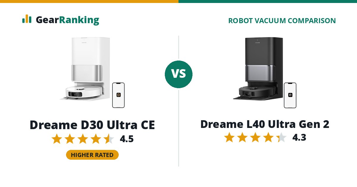 Dreame D30 Ultra CE vs Dreame L40 Ultra Gen 2