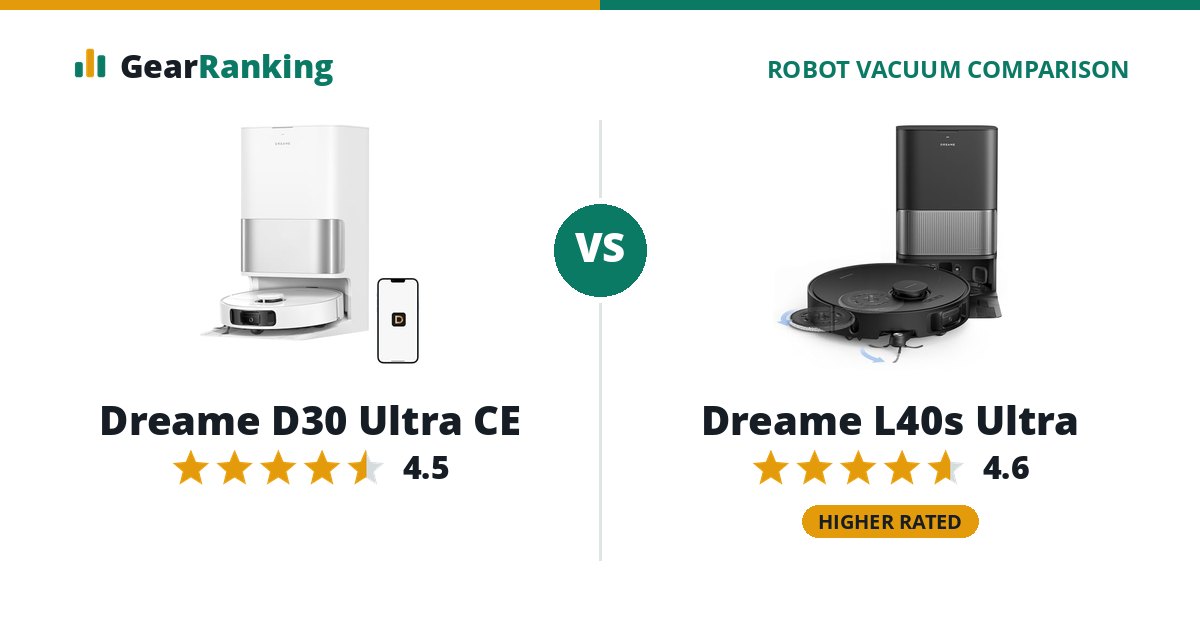 Dreame D30 Ultra CE vs Dreame L40s Ultra