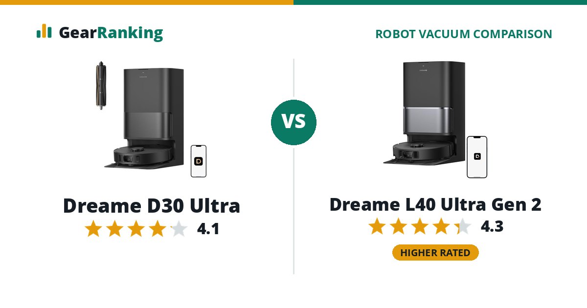 Dreame D30 Ultra vs Dreame L40 Ultra Gen 2