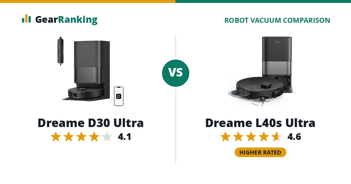Dreame D30 Ultra vs Dreame L40s Ultra