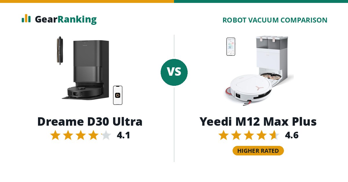 Dreame D30 Ultra vs Yeedi M12 Max Plus