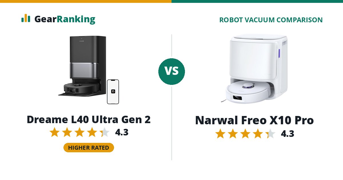 Dreame L40 Ultra Gen 2 vs Narwal Freo X10 Pro