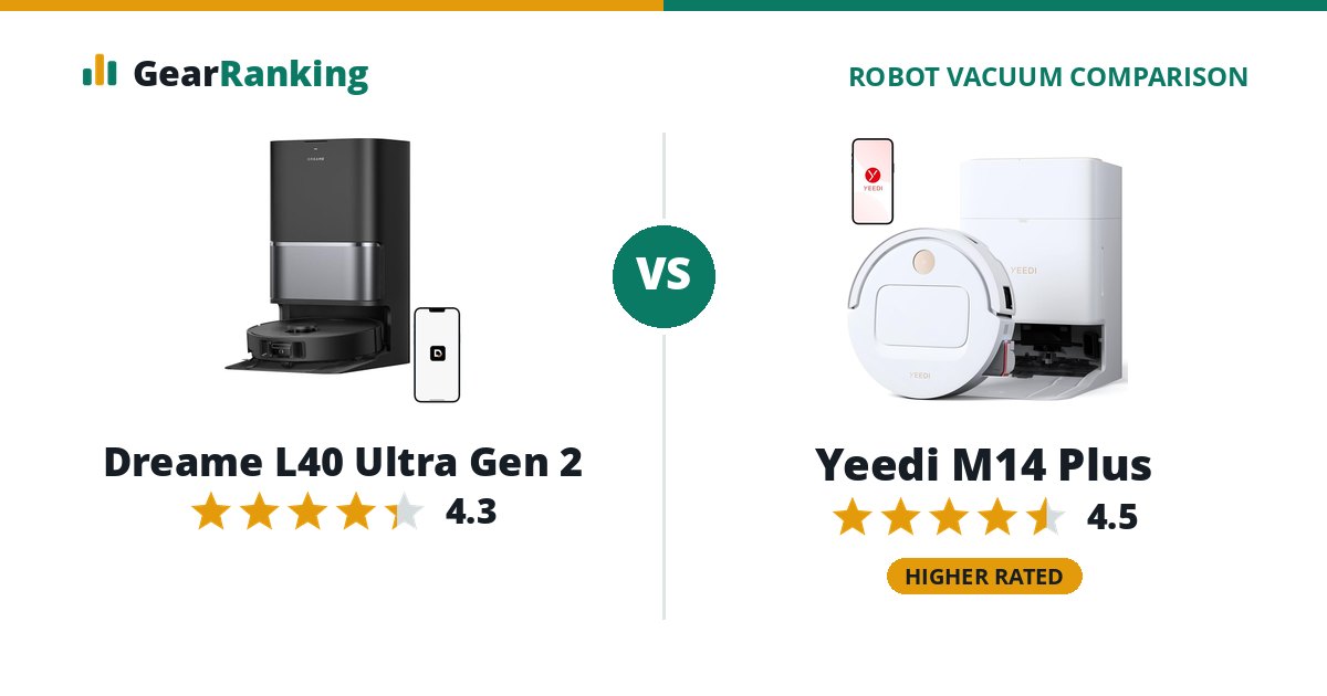 Dreame L40 Ultra Gen 2 vs Yeedi M14 Plus