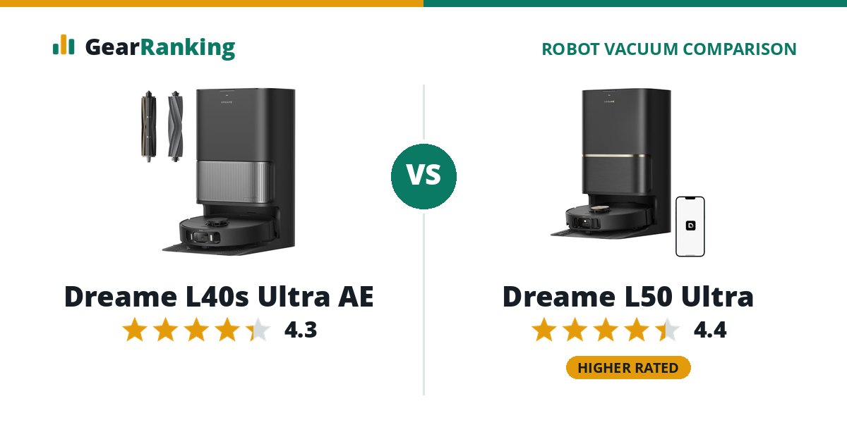 Dreame L40s Ultra AE vs Dreame L50 Ultra