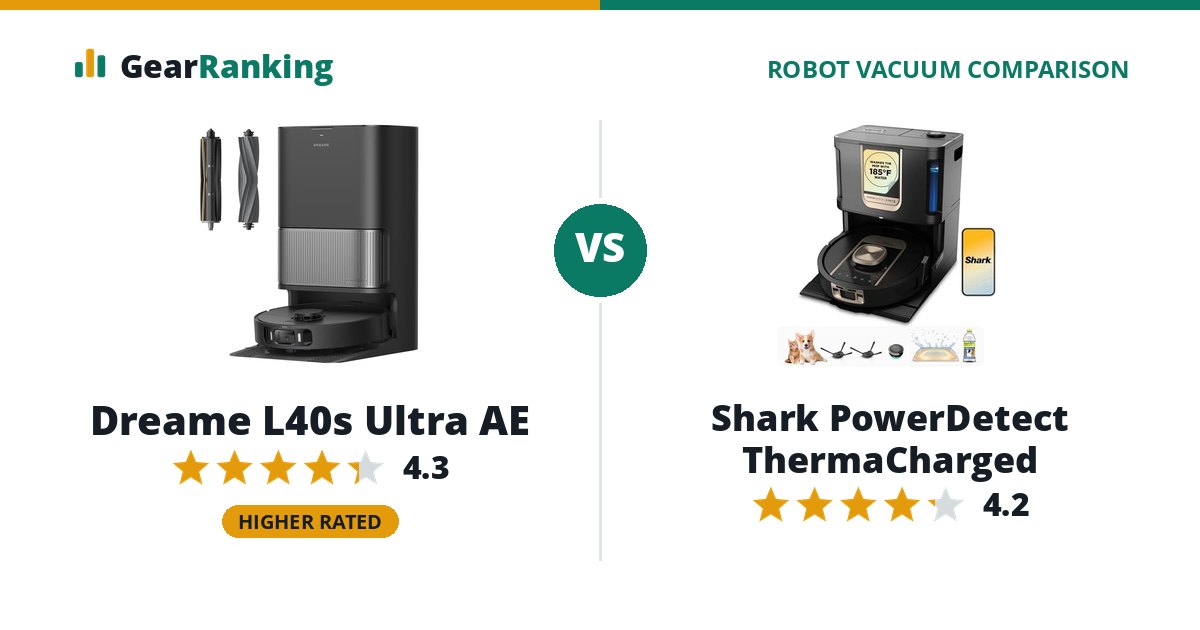 Dreame L40s Ultra AE vs Shark PowerDetect ThermaCharged