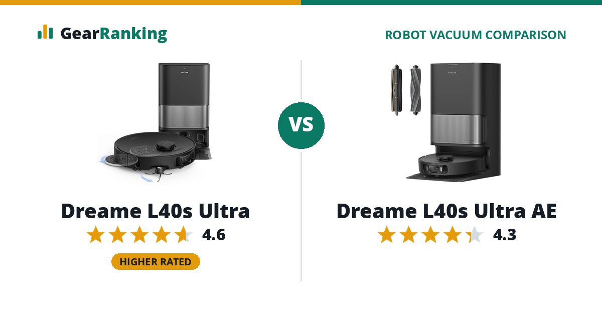 Dreame L40s Ultra vs Dreame L40s Ultra AE