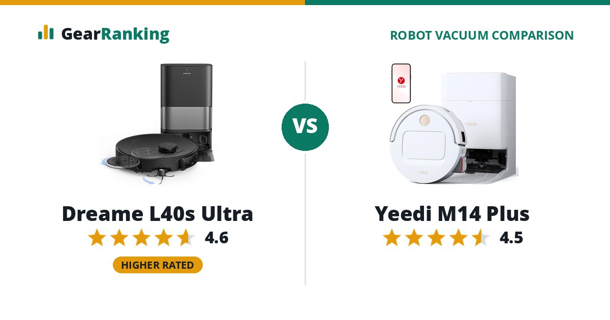 Dreame L40s Ultra vs Yeedi M14 Plus