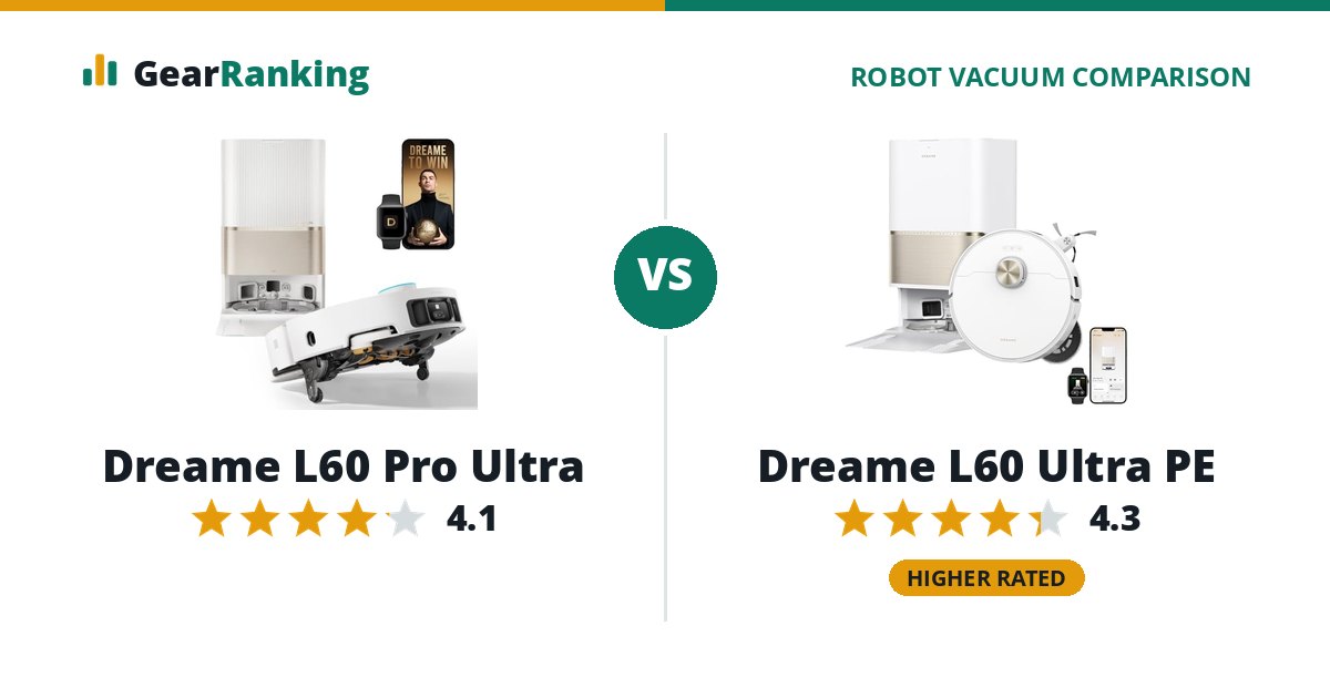 Dreame L60 Pro Ultra vs Dreame L60 Ultra PE
