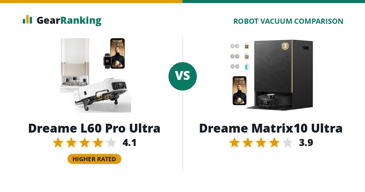 Dreame L60 Pro Ultra vs Dreame Matrix10 Ultra