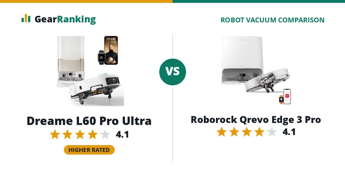 Dreame L60 Pro Ultra vs Roborock Qrevo Edge 3 Pro