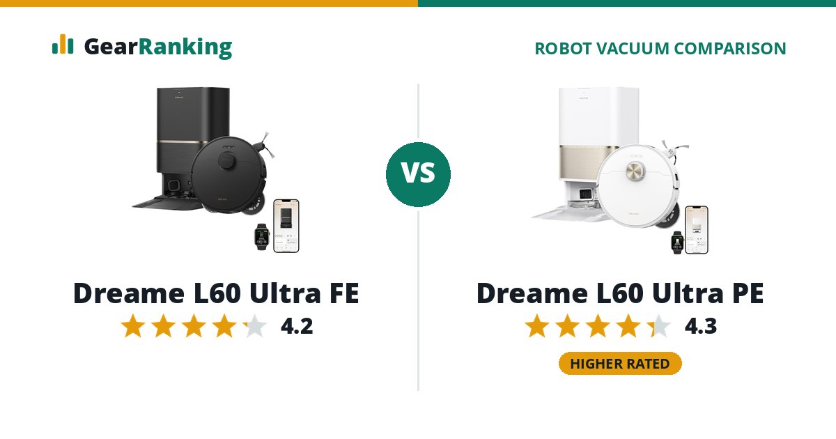 Dreame L60 Ultra FE vs Dreame L60 Ultra PE