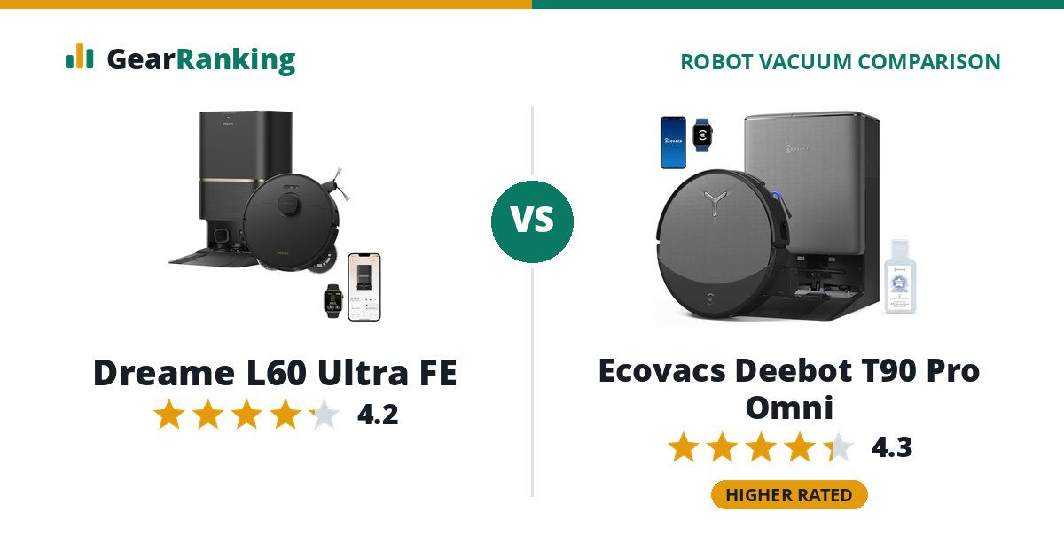 Dreame L60 Ultra FE vs Ecovacs Deebot T90 Pro Omni