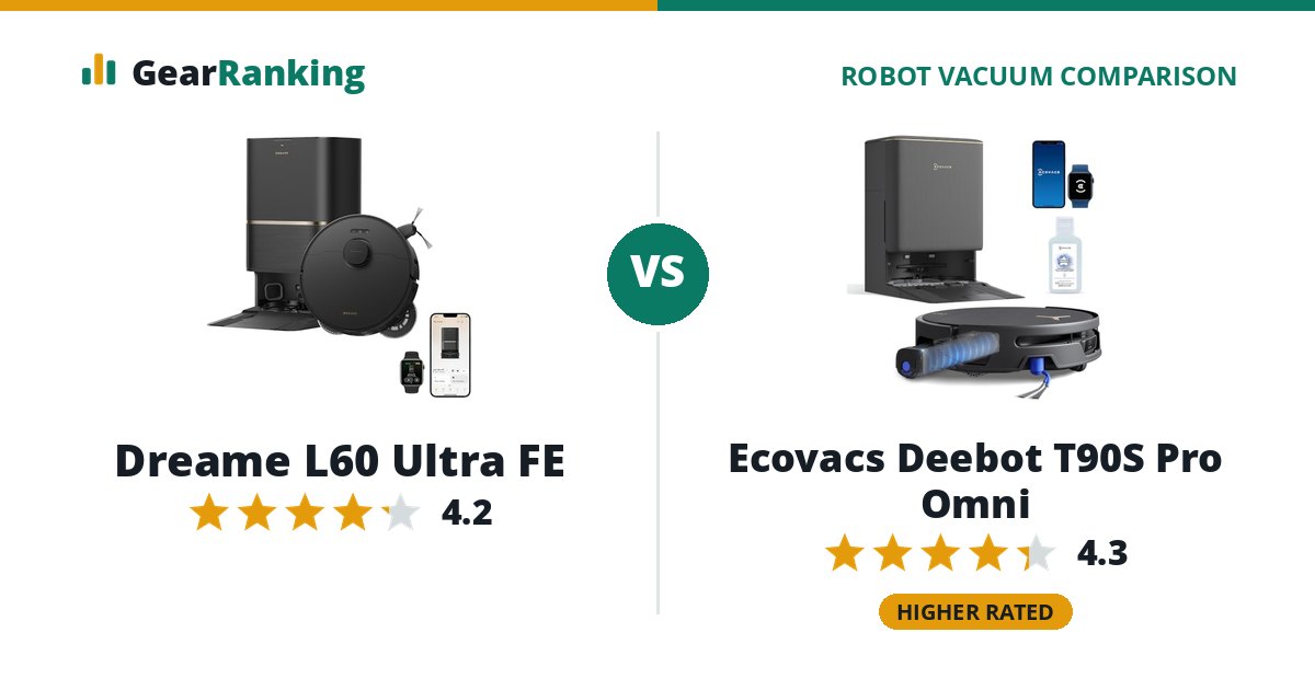 Dreame L60 Ultra FE vs Ecovacs Deebot T90S Pro Omni