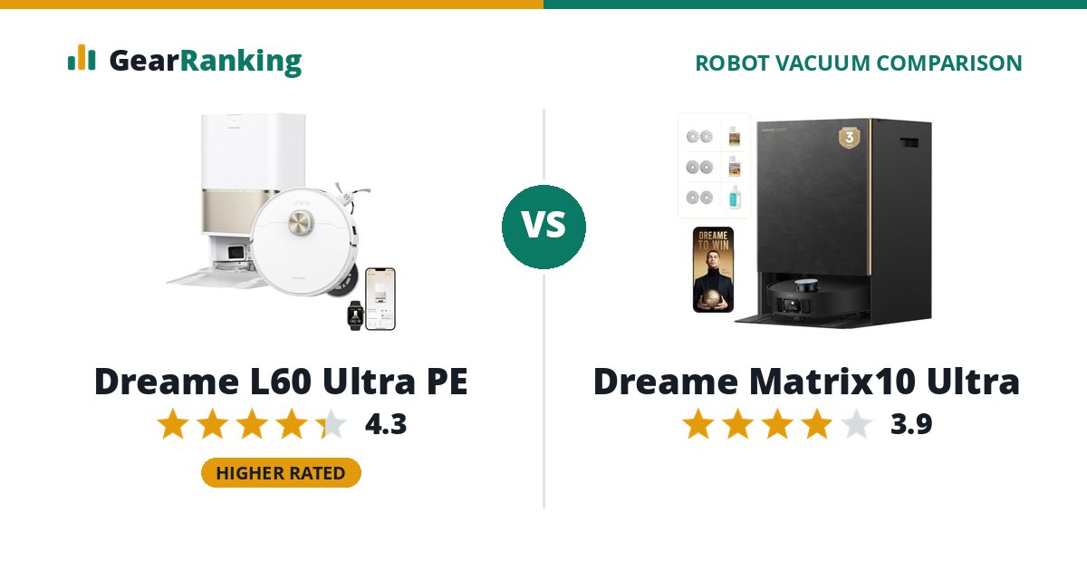 Dreame L60 Ultra PE vs Dreame Matrix10 Ultra
