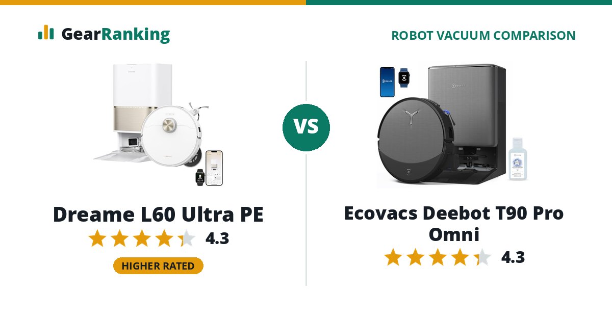 Dreame L60 Ultra PE vs Ecovacs Deebot T90 Pro Omni