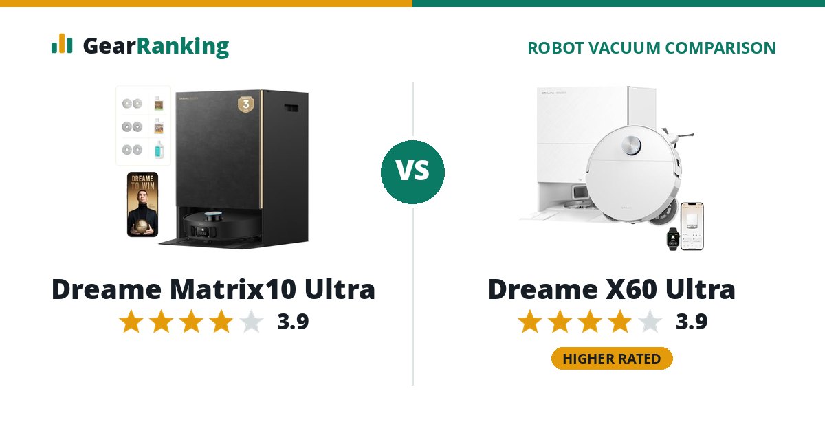 Dreame Matrix10 Ultra vs Dreame X60 Ultra